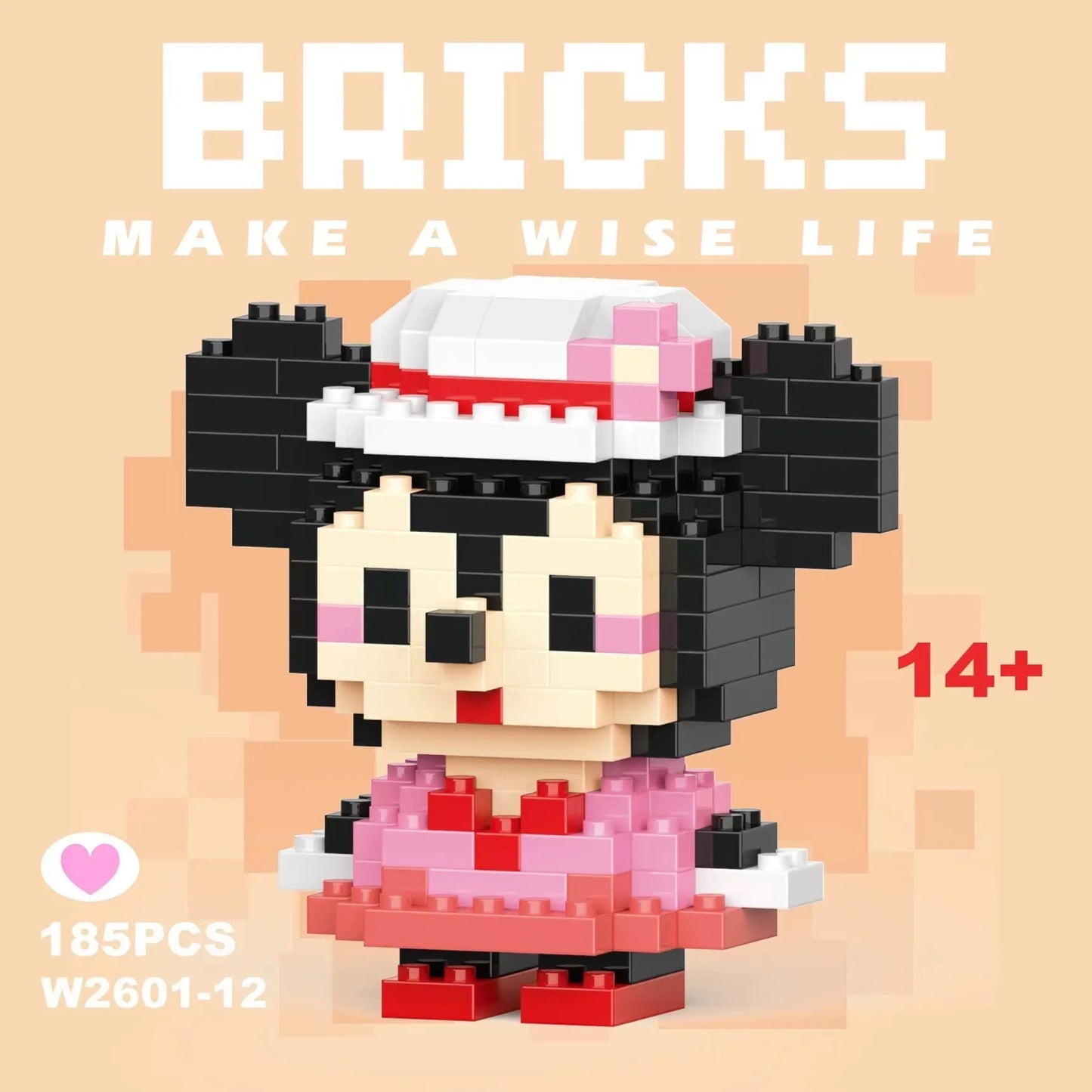 building block toys are luxurious models, suitable educational DIY games, cartoon anime games, building block lovers' desktop