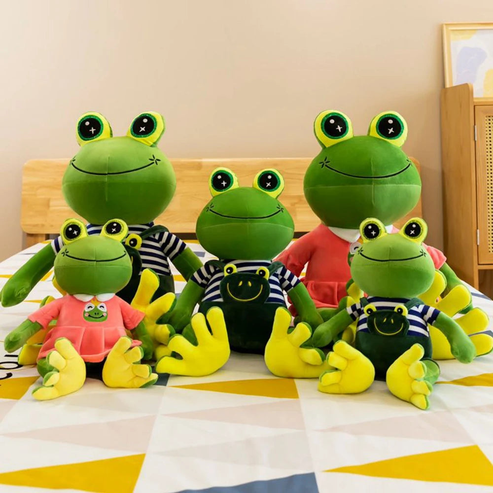 Cartoon Frog Plush Toy Couple, Internet Celebrity Children's Dolls, Mall Activity Gifts, Wholesale Birthday Gifts
