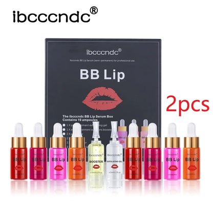 BB Lips Ampoule Serum Starter Set Semi-Permanent BB Lip Gloss Tinted Pigment Lasting Moisturizing For Lip Care Korea Glow