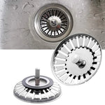 Kitchen 84mm Sink Strainer Replacement Plug Stainless Steel Drain Waste Stopper Sealing Umbrella For Drain Device Cover Plug