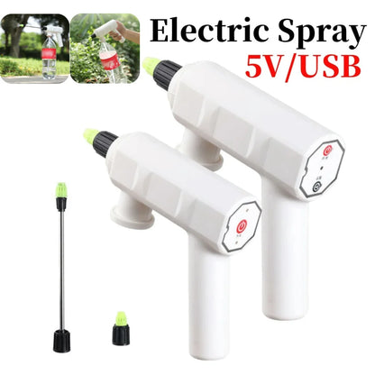High Pressure Electric Plant Spray Bottle Watering Fogger USB Sprayer Home Watering Machine Electric Watering Irrigation Sprayer