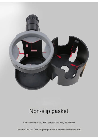 Stroller Cup Holder Phone Support Milk Bottle Drink Cup Holder Conversion 2 Cups Universal for Pram Baby Stroller Accessories