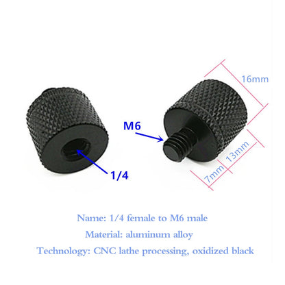 Conversion Screw Dual Nuts Tripod Mount 1/4toM4 M5 M6 M8 M10 Inch Projector Bracket Adapter Converter for DSLR Camera Tripod Acc