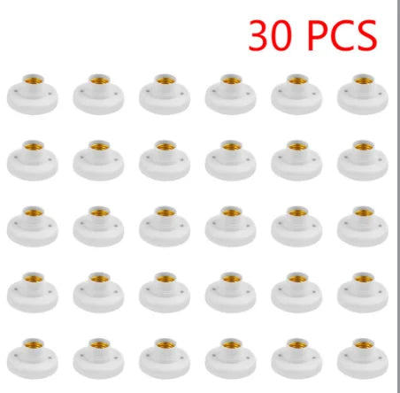 220V E27 Screw Cap Socket Ceiling Light Fixing Base Adapter Light Bulb Holder Energy Save Desk Lamp Holder Lighting Accessories