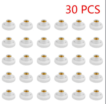 220V E27 Screw Cap Socket Ceiling Light Fixing Base Adapter Light Bulb Holder Energy Save Desk Lamp Holder Lighting Accessories