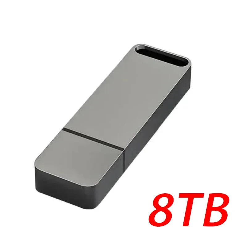 16TB Flash Drive USB3.2 High Speed Transfer Type C U Metal Flash SSD Portable Mini Flash Drive Memory Waterproof U Drive