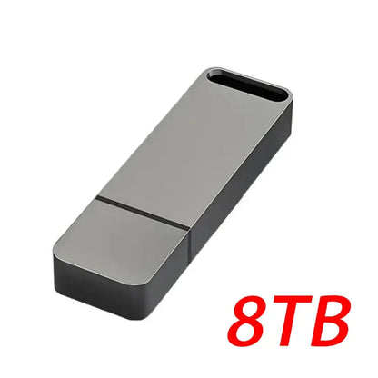 16TB Flash Drive USB3.2 High Speed Transfer Type C U Metal Flash SSD Portable Mini Flash Drive Memory Waterproof U Drive