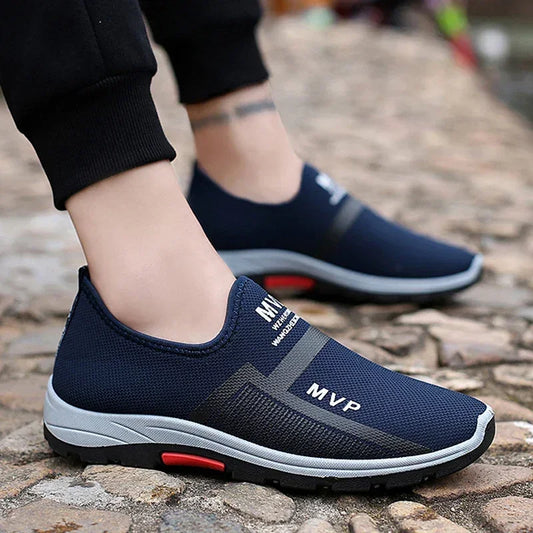 Summer Mesh Men Shoes, Lightweight Sneakers, Men Fashion Casual Walking Shoes, Breathable Slip-on Mens Loafers, Zapatillas Hombre