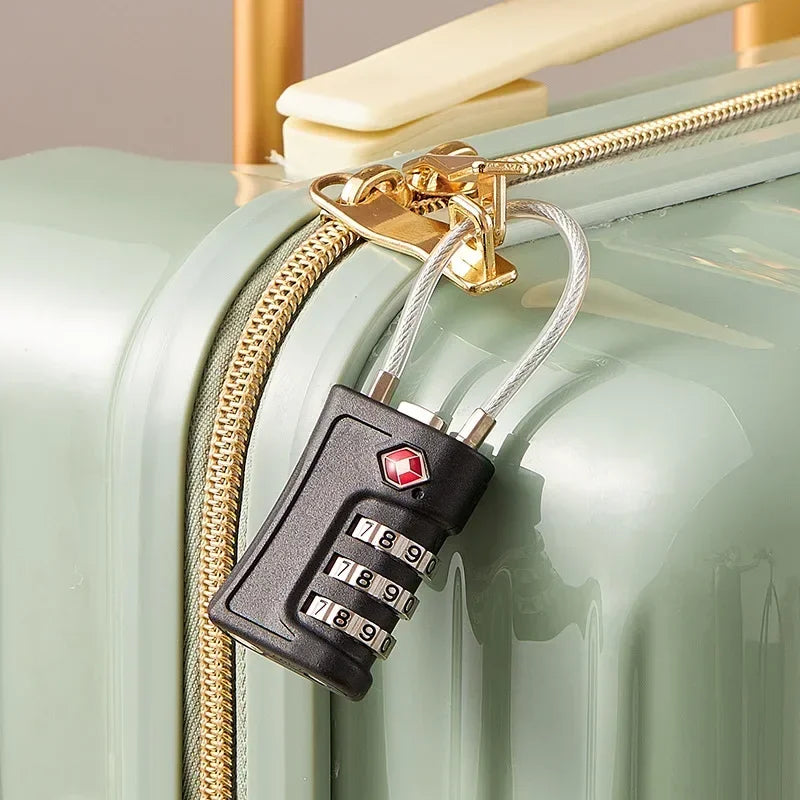 TSA Customs Code Password Lock for Luggage Backpack Padlock Code Travel Password Changeable Contrast Travel Case Accessories