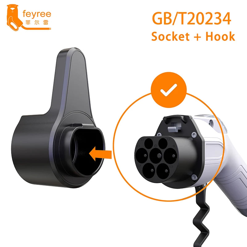 feyree EV Charger Holder Holster Dock For Electric Vehicle Type 2 Charging Cable Extra Protection Leading Wallbox