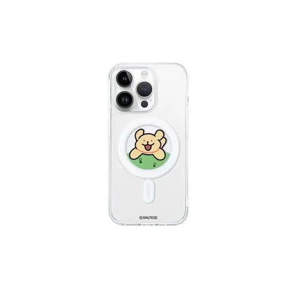 Kawaii Line Puppy Cute Cartoon Couple For MagSafe Creative Phone Case For iPhone 16 15 14 12 13 11 Pro Max PLUS MINI Y2K Cover
