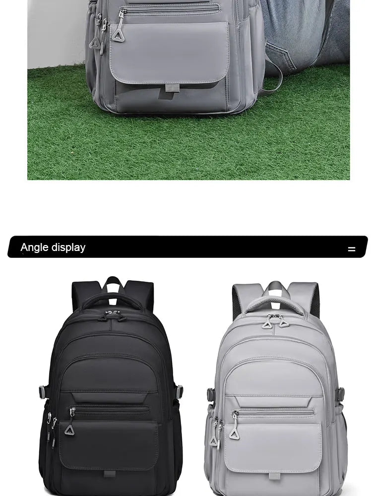 A Multi-layer Waterproof and Stylish Oxford Backpack, Large-capacity Simple Commuter Out-of-town Student Backpack