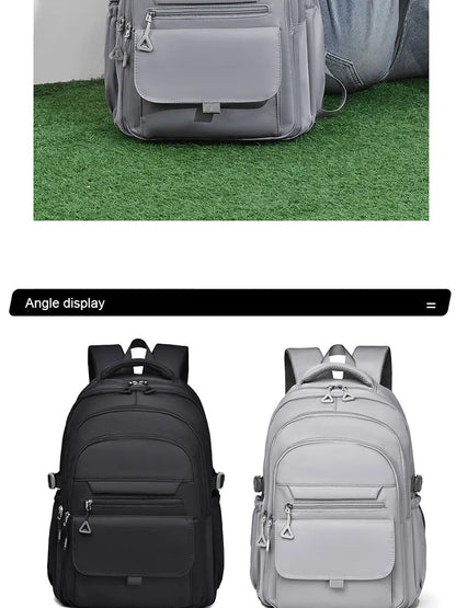 A Multi-layer Waterproof and Stylish Oxford Backpack, Large-capacity Simple Commuter Out-of-town Student Backpack