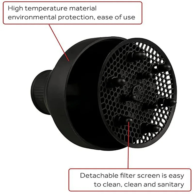 New 1PC Foldable Silicone Hairdryer Diffuser Cover Temperature Resistant Silica Hairdressing Curly Styling Hair Care Salon Tool
