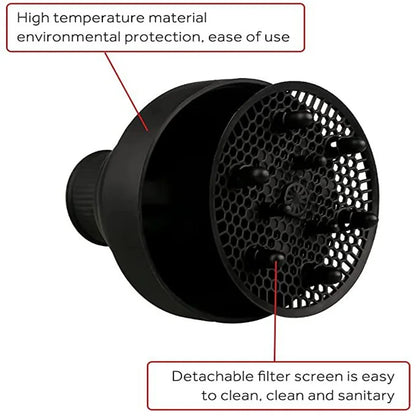 New 1PC Foldable Silicone Hairdryer Diffuser Cover Temperature Resistant Silica Hairdressing Curly Styling Hair Care Salon Tool