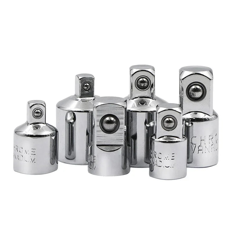 Socket Adapter Ratchet Wrench Adapter 1/2 Large Flywheel 3/8 Medium Flywheel 1/4 Small Flywheel CR-V Chrome Vanadium Steel Set