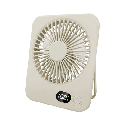 Mini Portable Fan USB Desk Fan Foldable Table Fans with 5 Speeds Powerful Wind Rechargeable Wall Mounted Fan Small Camping Fans