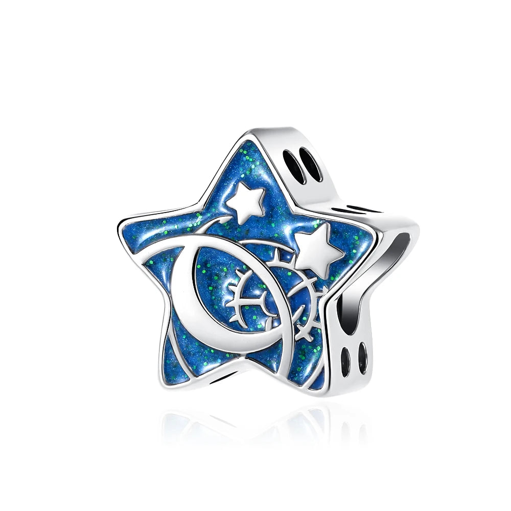 New Hot Selling Blue Pentagram, Butterfly Bead Turtle, Fish Pendant Suitable for European Original Bracelet DIY Exquisite Jewelry