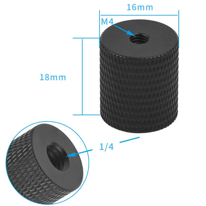 1x 1/4 Inch Thread Hole Female to Female 3/8 M4 M5 M6 M8 Mount Adapter Screw Nut DSLR Cameras Tripod Rig Flash Light Accessories