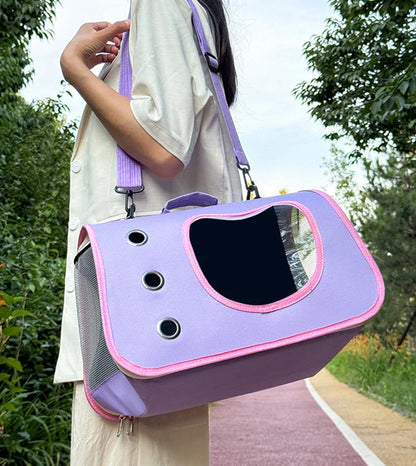 Portable Pet Carrier Bag for Small Dogs Cats, Outdoor Foldable Cat Bag, Breathable Cat Shoulder Bag, Kitten Carrying Bag
