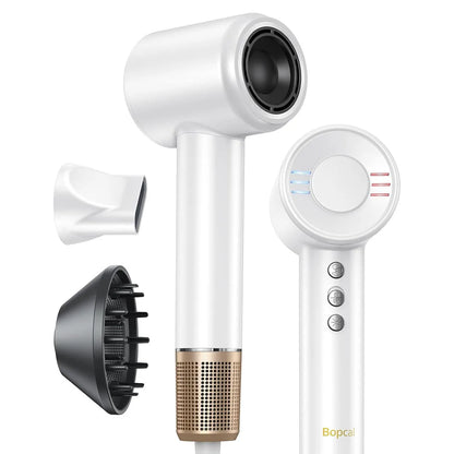 Electric High-Speed Hair Dryer, 120,000 RPM Brushless, Negative Ion Blow Dryer, 1600W Super Powerful Wind, Low Noise Salon Hair Dryer