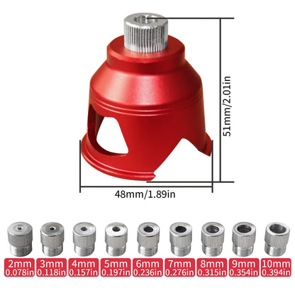 Vertical Drill Guide Doweling Jigs Kit 2-10mm/6,8,10mm Drill Positioning Aluminum Straight Angled Guide Locator Hole Puncher Tool