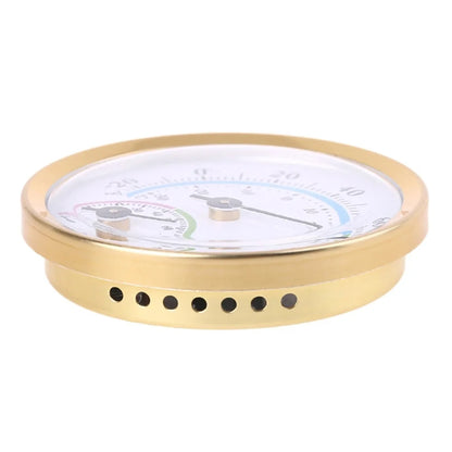2.28" Thermometer Hygrometer Wall Hung Temperature Humidity Meter Gauge Indoor Outdoor Sauna Room Temperature Humidity Tester