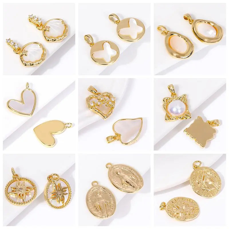 1/3/5Pcs/lot, 18K Gold Plated Round Extension Chain For Jewelry Making, Brass Extended Tail Chain, DIY Necklace Accessories