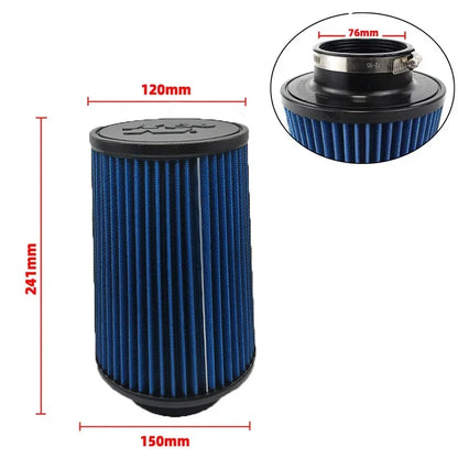 Car Mushroom Head Universal High Flow Intake Air Filter 102mm 89mm 76mm 3 3.5 4 Inch Cone Tapered Air filters for K&N 14084-2