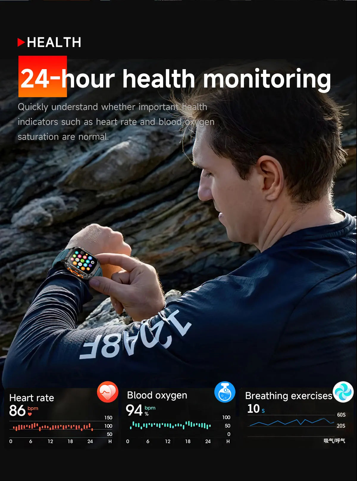 2025New GPS Smart Watch For Xiaomi IOS Military Compass Flashlight Smartwatch Men 10ATM Waterproof 100+Sport Modes BT Call Watch