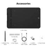 XPPen Deco Mini7 V2 Graphics Tablet, 7*4.3 Inch Digital Drawing Tablet, 8 Keys 16384 Levels 60 Tilt for Art Drawing Signature