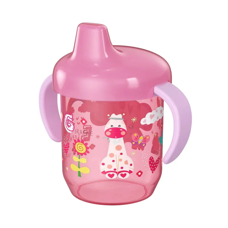 1PC Baby Duckbill Drinking Cup Wide Mouth Cup Baby Learning Drinking Cup with Double Handle for Learning Independent Drinking