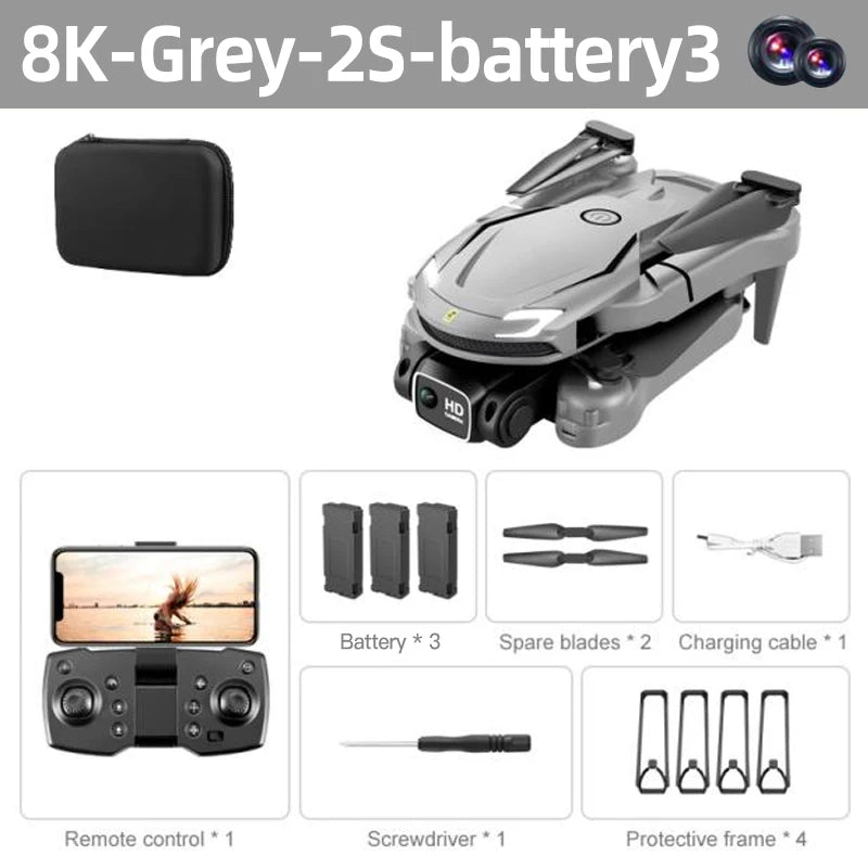 Lenovo New Mini Drone V88 5G 8K Professional 4K HD Aerial Photography Remote Control Aircraft Folding Quadcopter Toy Dron Gifts