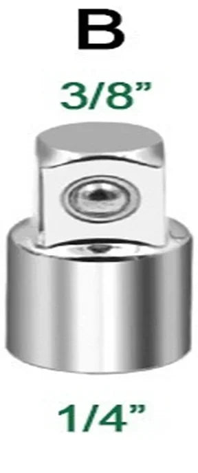 Socket Adapter Ratchet Wrench Adapter 1/2 Large Flywheel 3/8 Medium Flywheel 1/4 Small Flywheel CR-V Chrome Vanadium Steel Set
