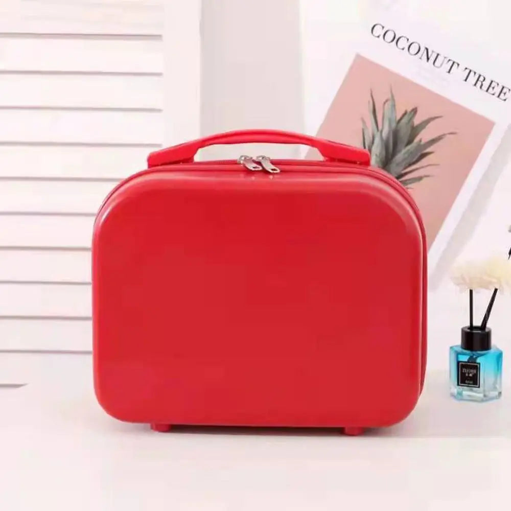 14-inch Lightweight Mini Travel Suitcase Cosmetic Box Waterproof Hand Luggage Organizer Makeup Case Portable Small Boarding Case