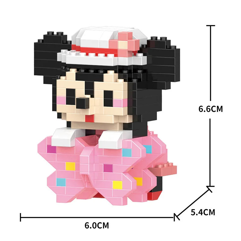Cartoon Cool Rice Building Blocks Animal Dolls Educational Assembled Toys Ornaments Small Particles Children's Birthday Gifts