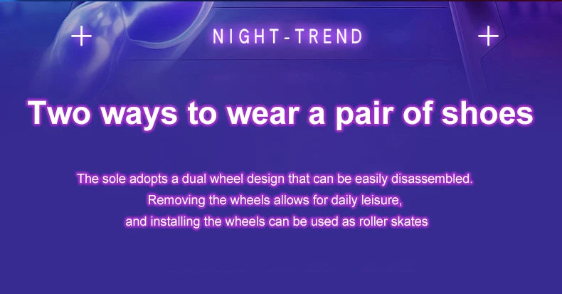 Sneakers Roller Shoes Outdoor Deformation Parkour Skates Dual-Use Children Girls Boys Adult Men Women Unisex Roller Skates