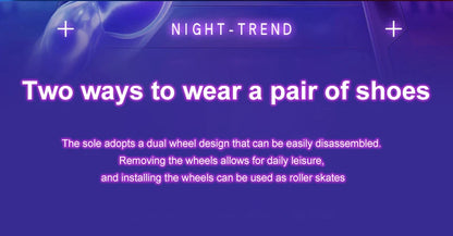 Sneakers Roller Shoes Outdoor Deformation Parkour Skates Dual-Use Children Girls Boys Adult Men Women Unisex Roller Skates