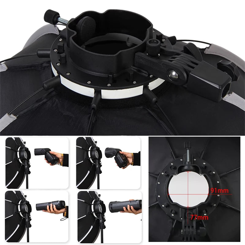 Softbox, Octagon Umbrella Light Box For Godox AD200 V1 Speedlite Flash Light, Photography Photo Studio, Triopo