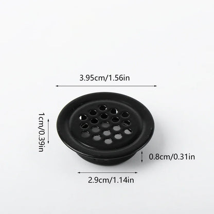 1Pc, Round Stainless Steel  Ventilation Cover, Louver Air Vent Grill Mesh Hole Cover For Wardrobe Cabinet, Furniture Accessories