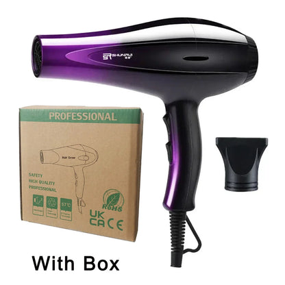 High-Power Ionic Hair Dryer, Fast Heating and Hot/Cold 9 Gears Adjustment Home Professional Hair dryer, Blow Dryer with Accessories