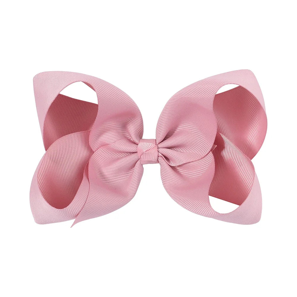 1PC Grosgrain Ribbon Solid Color Hair Bows Clip Girls Hair Clips Hairpins Barrettes Kids Baby Hair Accessories Wholesale