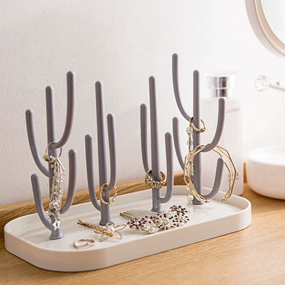 Baby Tree-shaped Milk Bottle Drain Rack, Dust-proof Milk Bottle Holder, Cup Drain Rack Easter Gift