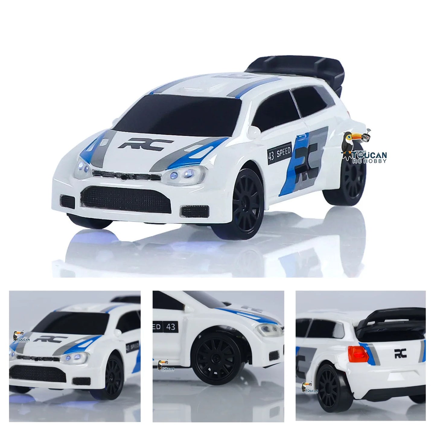 New RC Drift Car, Upgraded Gyro 1/43 Racing RTR 4WD Four-wheel Drive High Speed Radio Control Model 2.4g, Drift Race Car Mini Gift