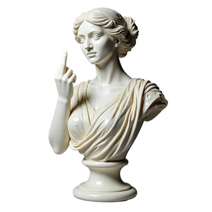 Vienna Goddess Statue, Middle Finger Resin Art Decor Funny Offensive Sculpture, Desktop Novelty Gift Decor Statue Home Decor