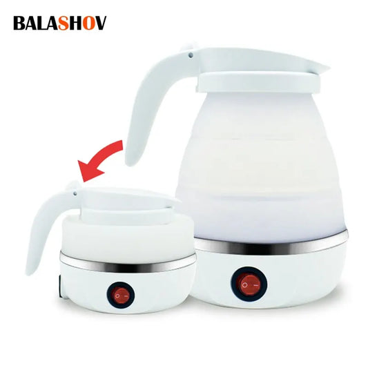 Foldable and Portable Teapot Water Heater 600ML Household Travel Electric Water Kettle 220V Kitchen Appliances Water Boiling Pot