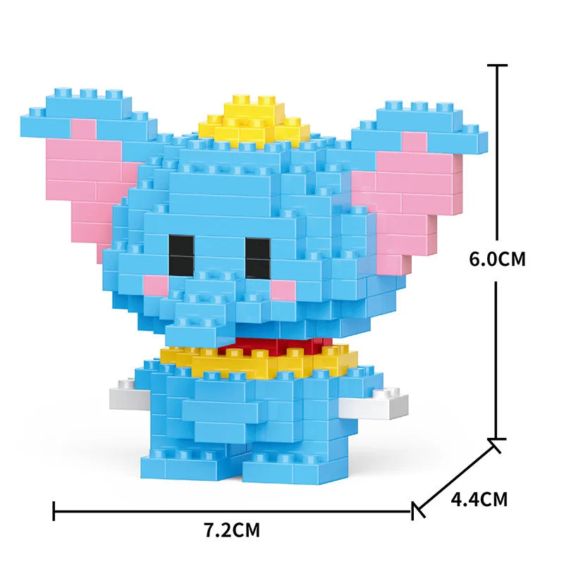 Cartoon Cool Rice Building Blocks Animal Dolls Educational Assembled Toys Ornaments Small Particles Children's Birthday Gifts