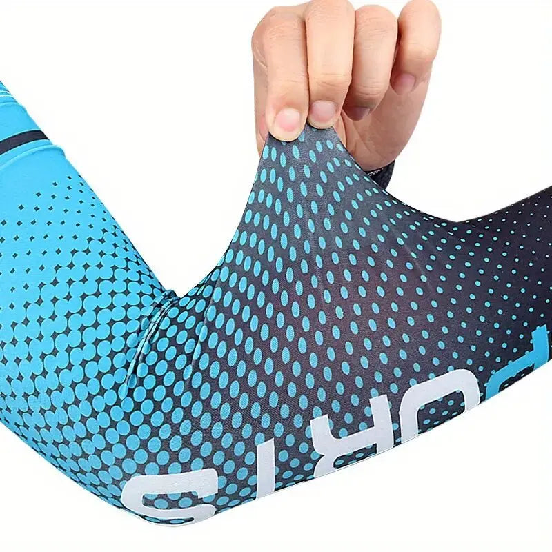 Ice Silk Arm Sleeves UV Protection Anti-Slip Sunscreen for Men & Women Cooling Summer Outdoor Sports Sleeve for Cycling