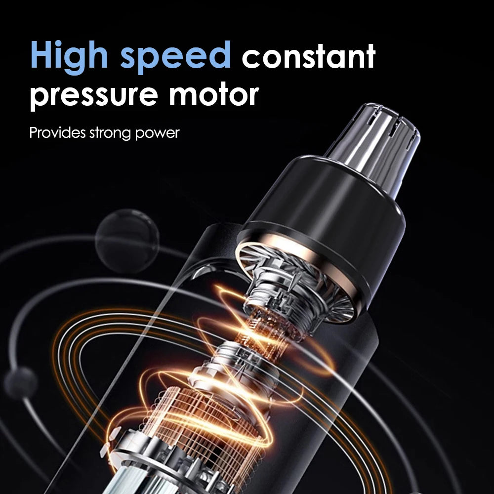 Electric Nose Hair Trimmer For Men Women, High Speed Motor Hair Remover, Lips Eyebrows Razor R Type Cutter Head Trimmer for Nose