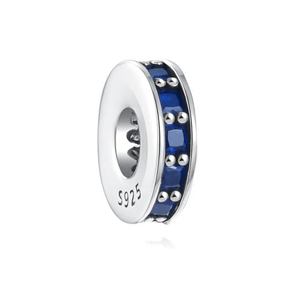 Nuevo colgante de plata 925 compatible con pulsera original, joyas para mujer, serie azul, colgante de pulpo, delfín, búho, camaleón